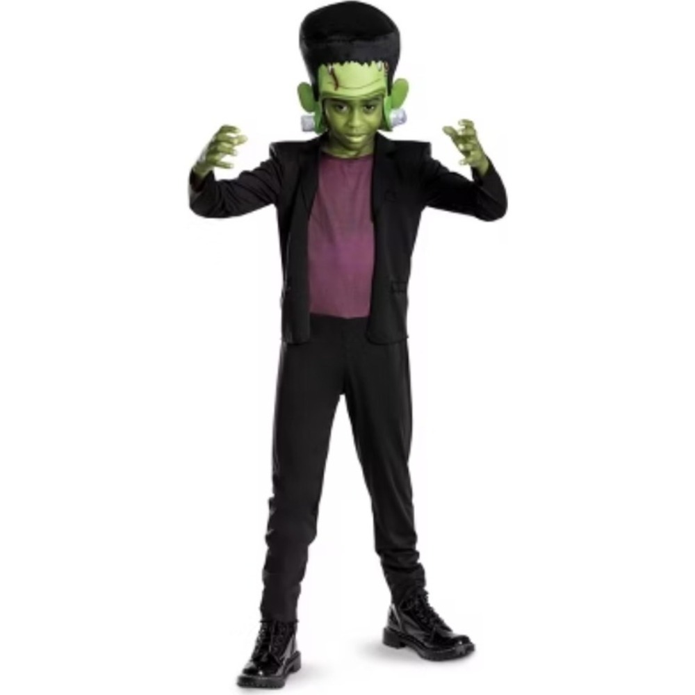 Universal Monsters Frankenstein Child‎ Costume Size M 7-8 Halloween Dress Up NWT